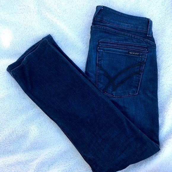 William Rast Dark Savoy Straight Jeans Size 26 - Picture 2 of 9